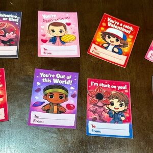 Valentine's Day stranger things exchange Cards